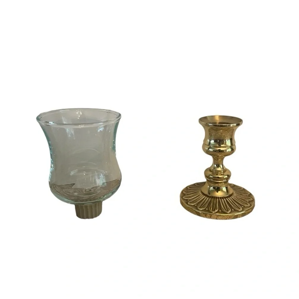Baldwin Classics Collection Solid Brass Votive Candle Holder w/ Glass Insert